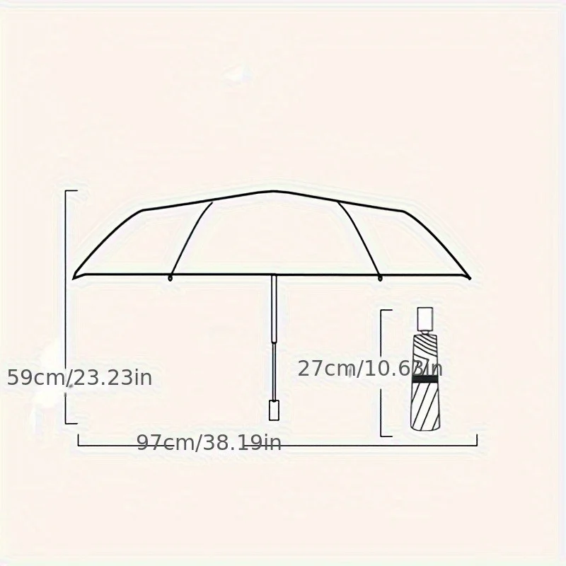 1pc New High-value, Fashionable, Elegant, Durable Transparent Umbrella Cute, Fresh Flower And Grass Shaped Umbrella