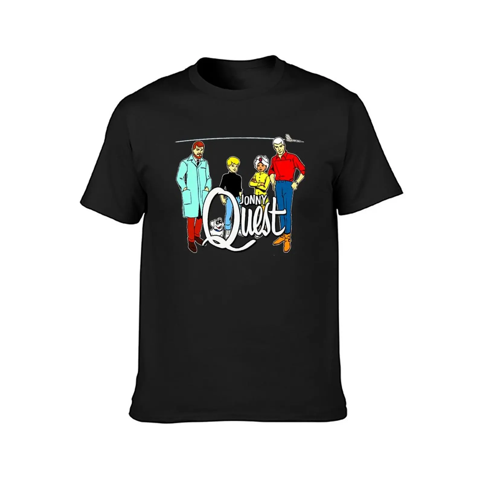 Jonny Quest, non-distressed T-Shirt summer top vintage sports fans kawaii clothes mens graphic t-shirts