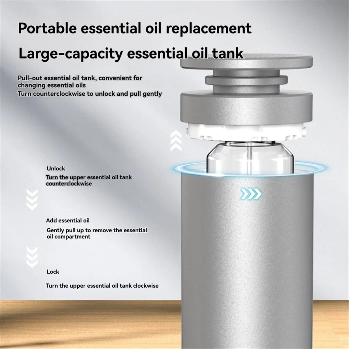 A69ZBG! 120ml Waterless Aromatherapy Diffuser with BT&Remote Control,Covers 1000 Sq.Ft.,Ideal for Large Rooms,Offices,Spas(US),A