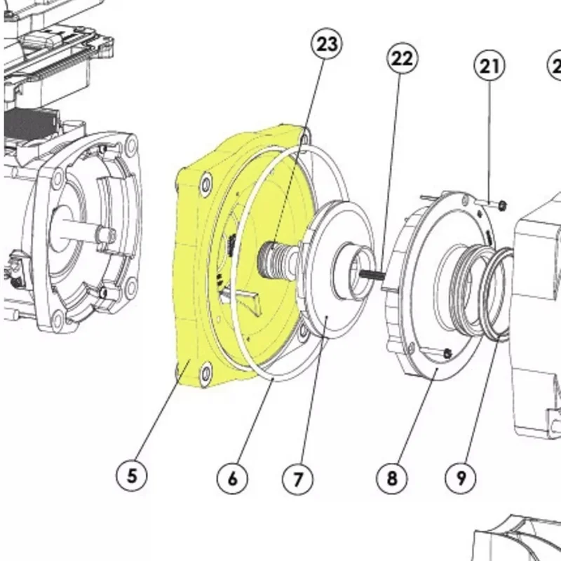 ABRE-356071Z For Pentair Seal Plate Spare Extends Pump Life Easy Installation Pool Pump Part