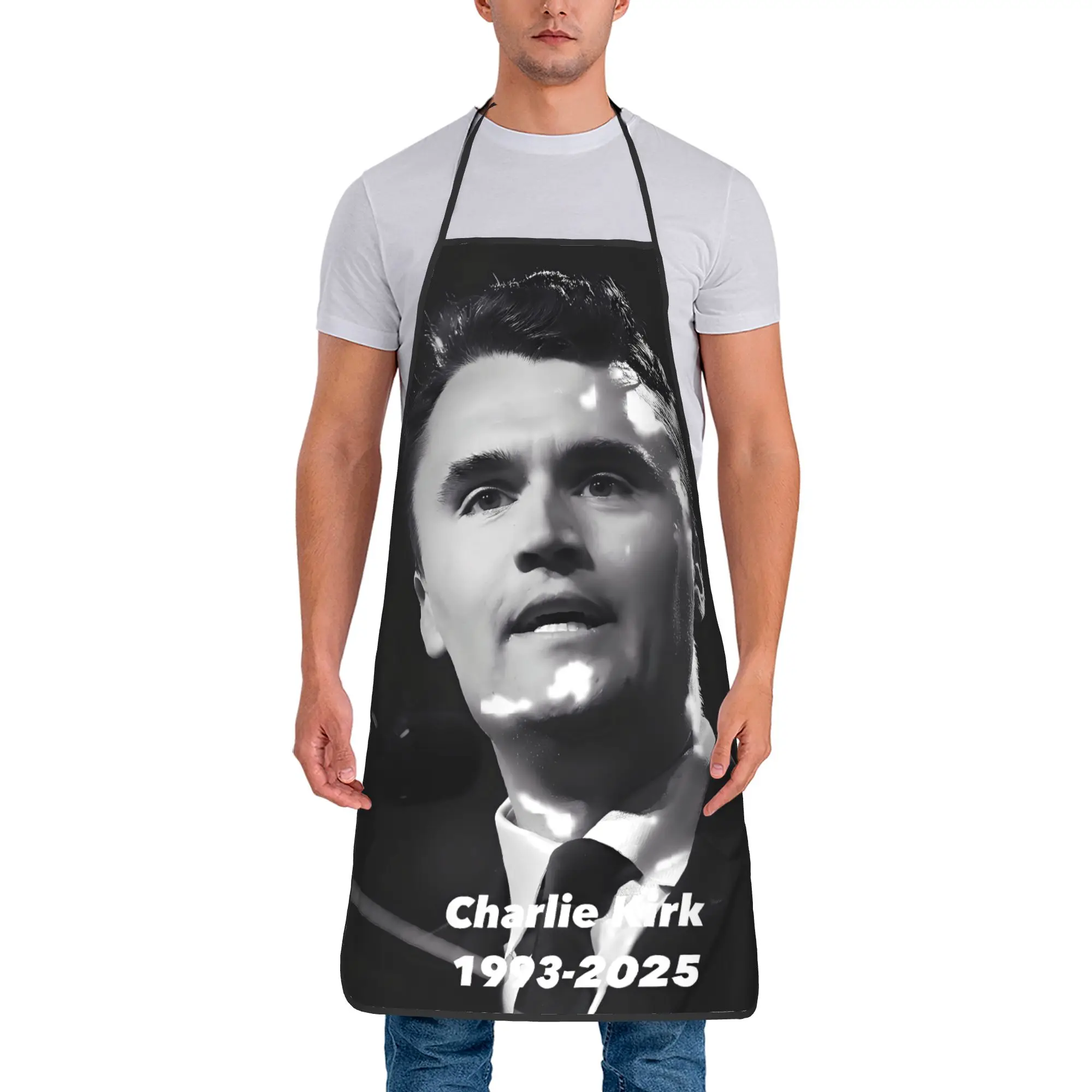 

Фартук Rest in Peace Charlie Kirk Legends, милый фартук без карманов для маникюра, кухни, ресторана, дома