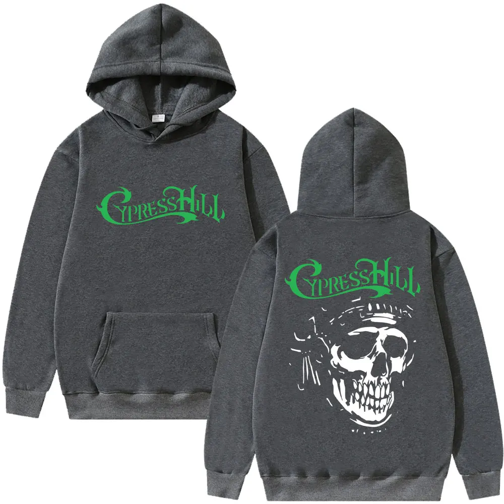 Rapper Cypress Hill Skeleton Graphic Hoodie Men Women Hip Hop Fashion Oversized Streetwear Male Vintage Casual Pullover Hoodies