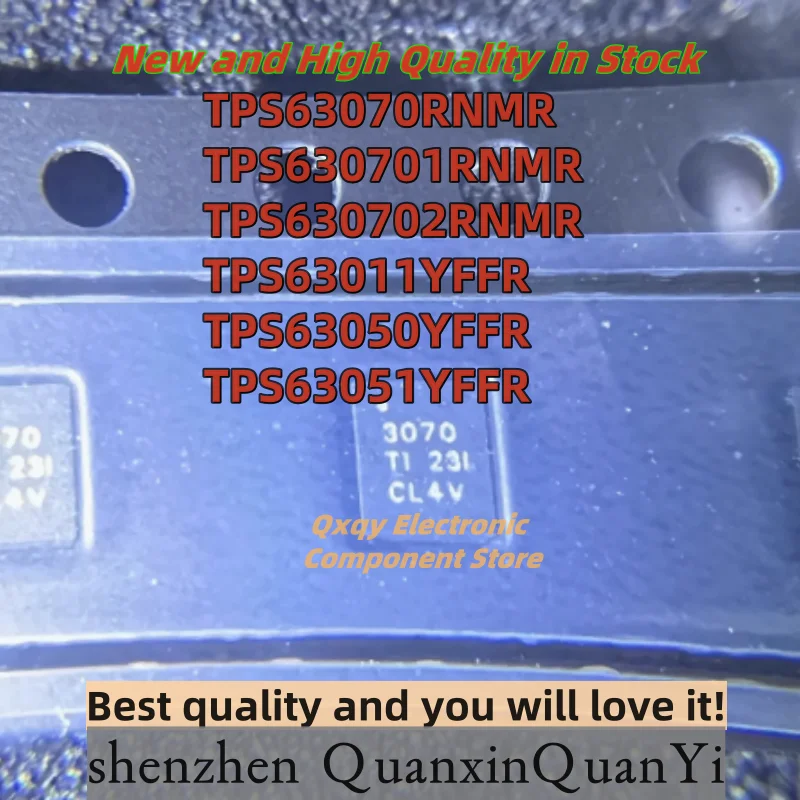 10pcs TPS63070RNMR 3070 TPS630701RNMR 0701 TPS630702RNMR 0702 TPS63011YFFR TPS63011 TPS63050YFFR 63050 TPS63051YFFR 63051