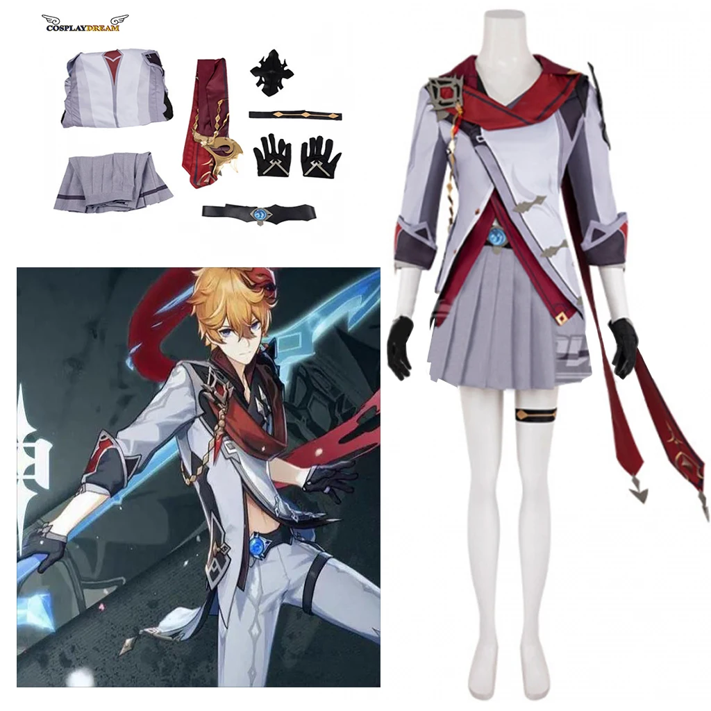 

Game Genshin Impact Childe Tartaglia Cosplay Costume Full Halloween Party Costume Childe Tartaglia Cosplay Costume