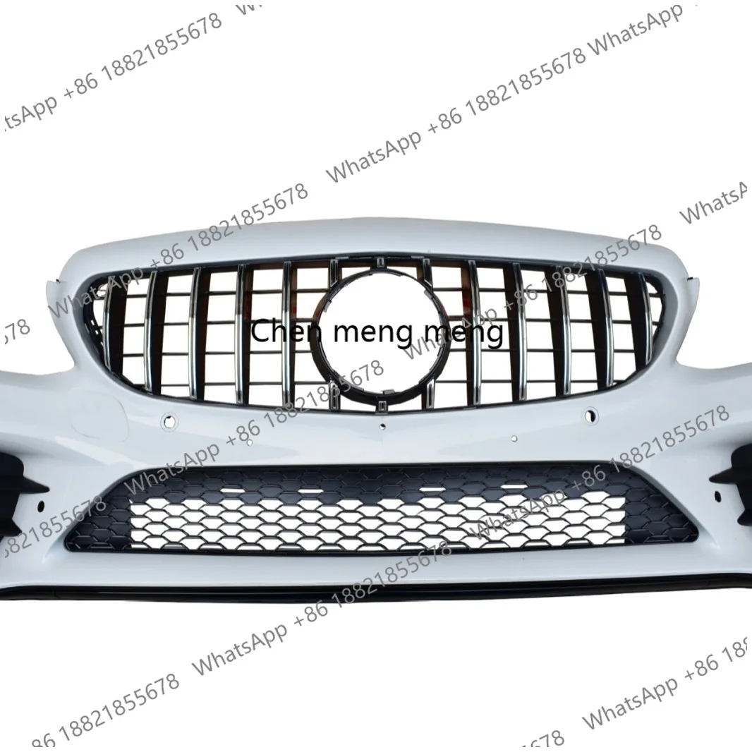 NEW High Quality New C-Class 43 Front Bumper Assembly 15-19 W205 C180 C200 C260 C300 AMG Style Rear Plastic Bumpers Used for Car 2