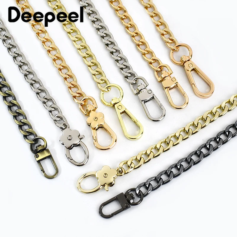 

1Pc Deepeel 120cm Metal Bag Chain Straps Handbag Crossbody Bags Replacement Shoulder Strap Chains DIY Crafts Hardware Accessorie