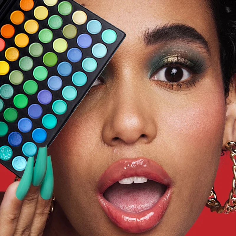 120 色グリッターアイシャドウパレットマットシマー防水長期的なプレストパウダー化粧品キットファッションギフト女性のための