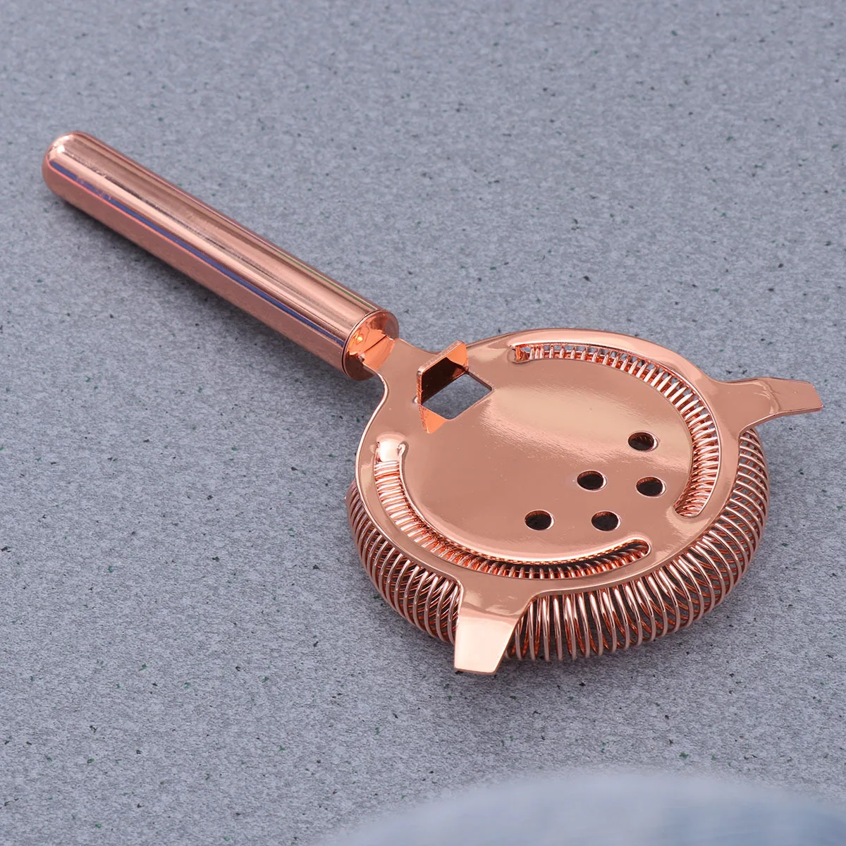 

Cocktail Strainer Stainless Steel Rose Gold Barware Filter for Bartenders Professionals Home Bar Party Bar Supply