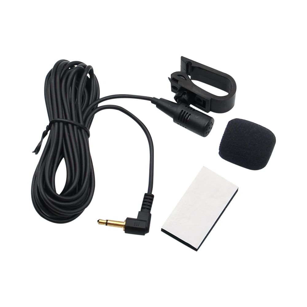 Mini Car Audio Microphone 3.5mm Clip Jack Plug Mic Stereo Professionals Wired External Microphone For Auto DVD Radio 3m Long