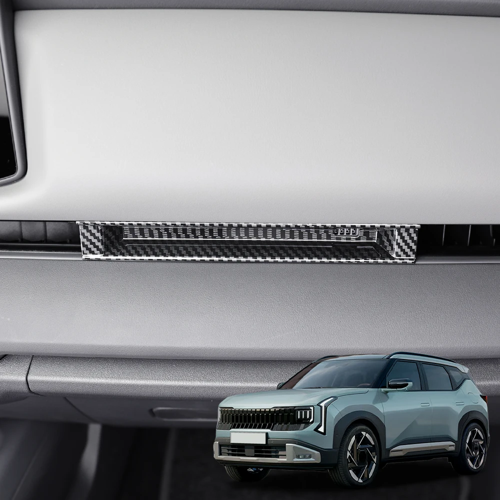 Auto Interior Accessories Front Row Air Vent Decorative Frame Cover ABS Material For KIA SELTOS SP3 2026 2027 Left-Hand Drive