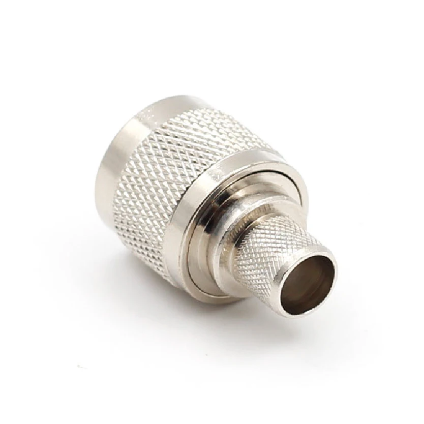 RF Coax Connector Crimp for RG59 LMR240 CNT240 Cable Copper Nickelplated L16 N Male Plug Jack