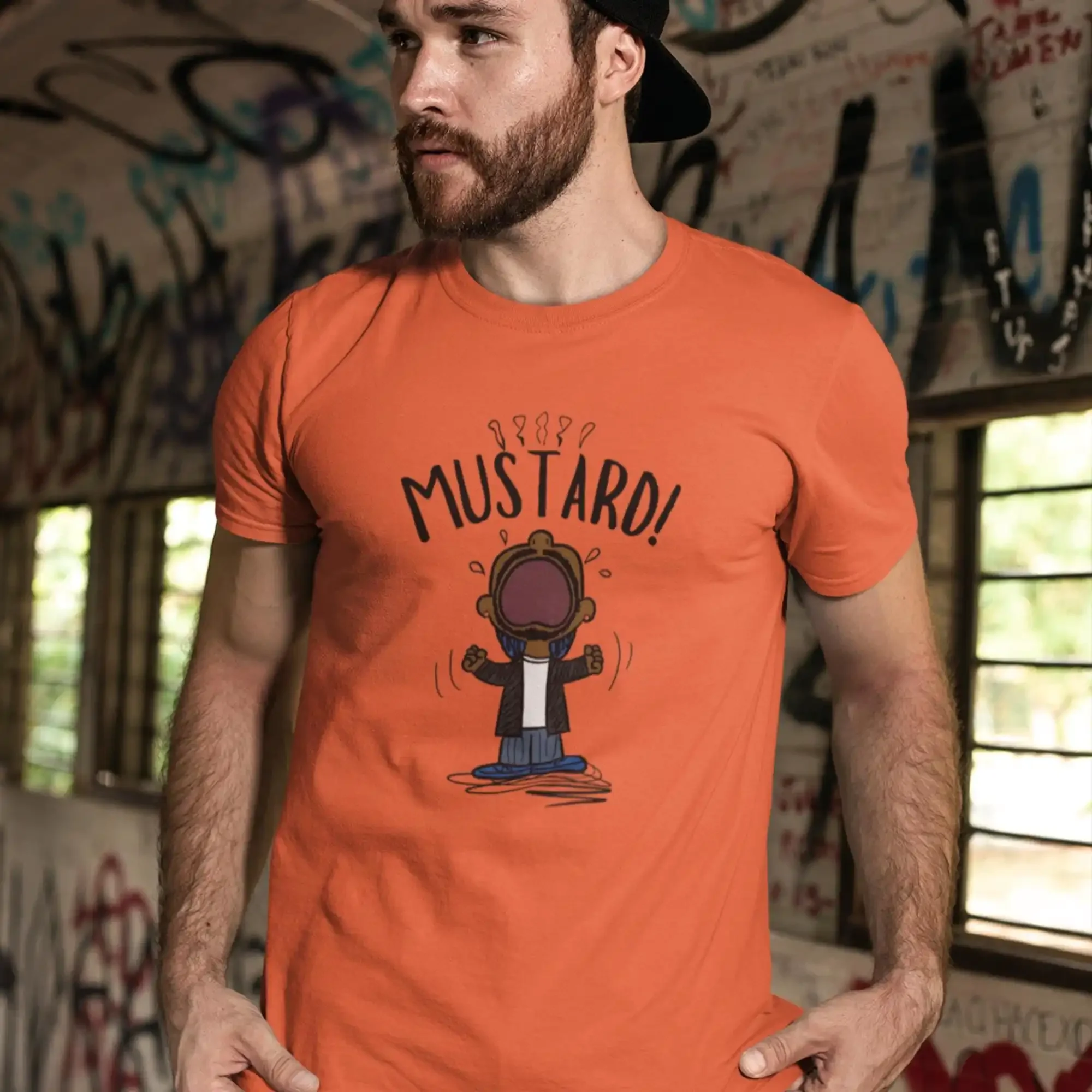Mustard Meme T Shirt Funny Cotton Hip Hop Music