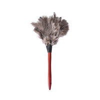 55cm Ostrich Natural Feather Duster Brush Wood Handle Anti-static Cleaning Tool Household Furniturer Car Dust Cleaner