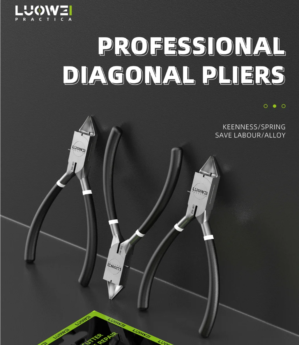LuoWei 102 Professional Diagonal Pliers/90-Degree Pliers/Soldering Wire Cutter/Mobile flex Cutter/electronic product Repair tool