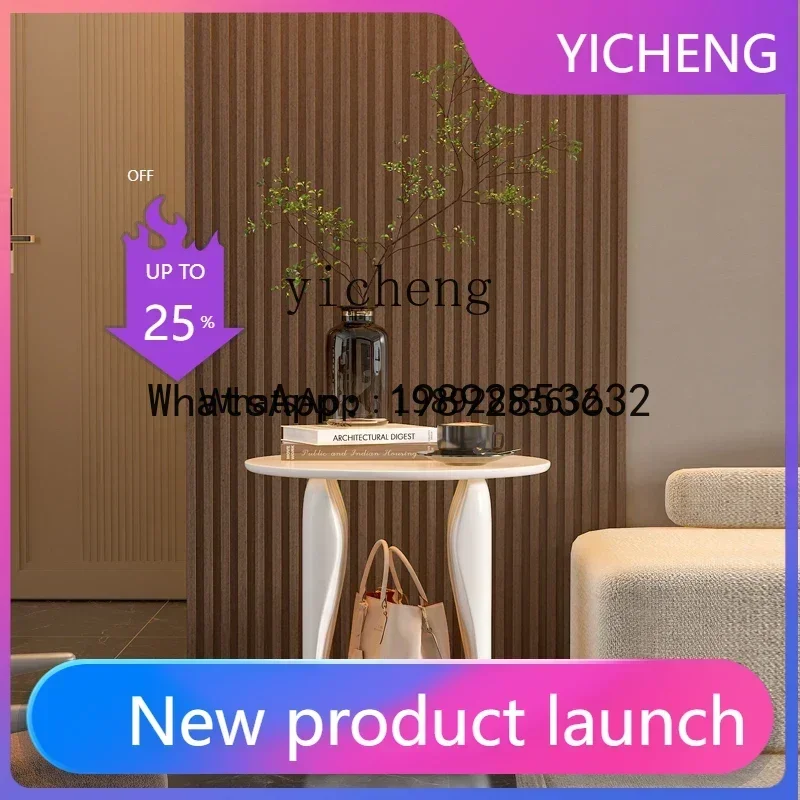 b2ZZ5floor ornament small apartment living room large coffee table modern light luxury edge table soft decoration