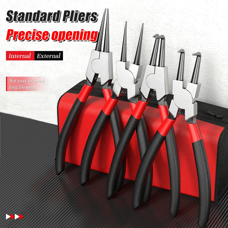 Circlip Pincers Set Snap Ring Pliers Retaining Crimping Pliers Spring Installation And Removal Hand Tool