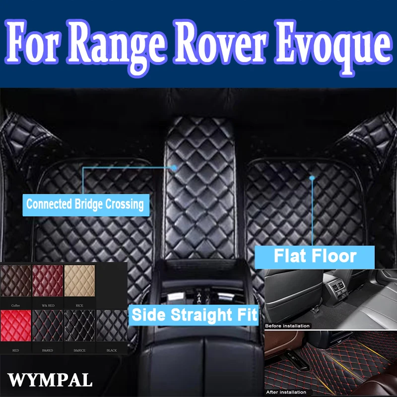 

Luxury Car Floor mats for Land Rover Range Rover Evoque 2012 2013 2014 2015 Carpets Rugs Pads Interior Parts Leather Accessories