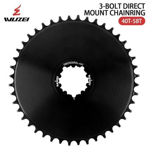 Imagen 1 del producto WUZEI-plato de bicicleta de grava de carretera compensada de 4,2mm, piñón AERO ancho estrecho 40T-58T para SRAM, manivela de montaje directo de 3 pernos 8 9 10 11 12S