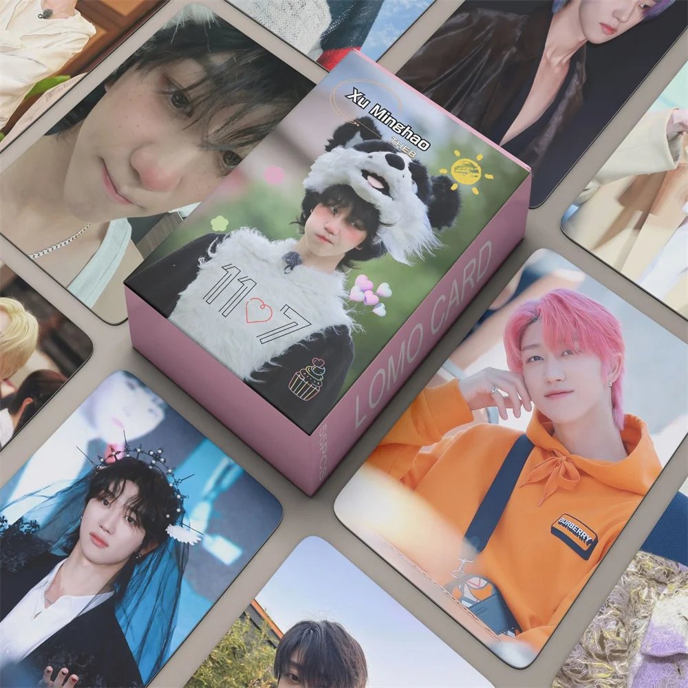 THE8 Personal Photocards 55pcs/Set High Quality HD Photo Boxed Postcard XUMinghao Korean Style LOMO Card Fans Collection Gift