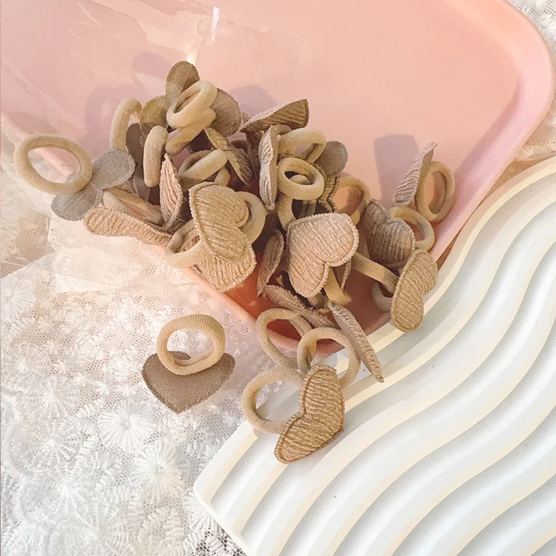 10PCS/lot لون الحلوى الاطفال العصابات الشعر المرنة الفتيات المطاط الفرقة الأطفال لطيف الطفل إكسسوارات الشعر