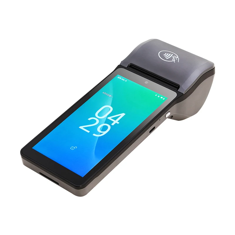 5.5 Inch Android Pos Handheld Terminal  with Built-in Mobile Label Receipt Printer Suitable for Commercial