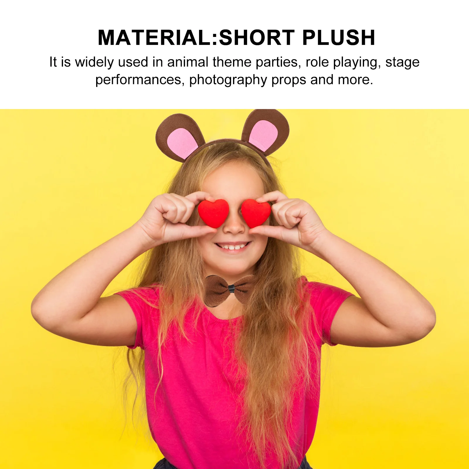 1 Juego de tocado de Cosplay estilo mono 3 en 1 accesorio de disfraz de Halloween para decoración de fiesta de adultos