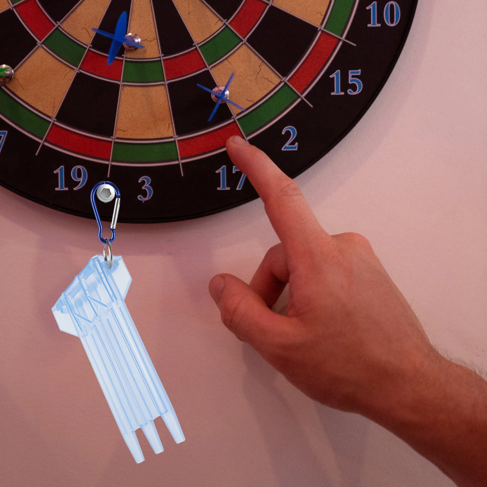 

1Set Portable Dart Case Lightweight Wear-Resistant Storage Box Four-Edged Partition Carrier Organizer Container