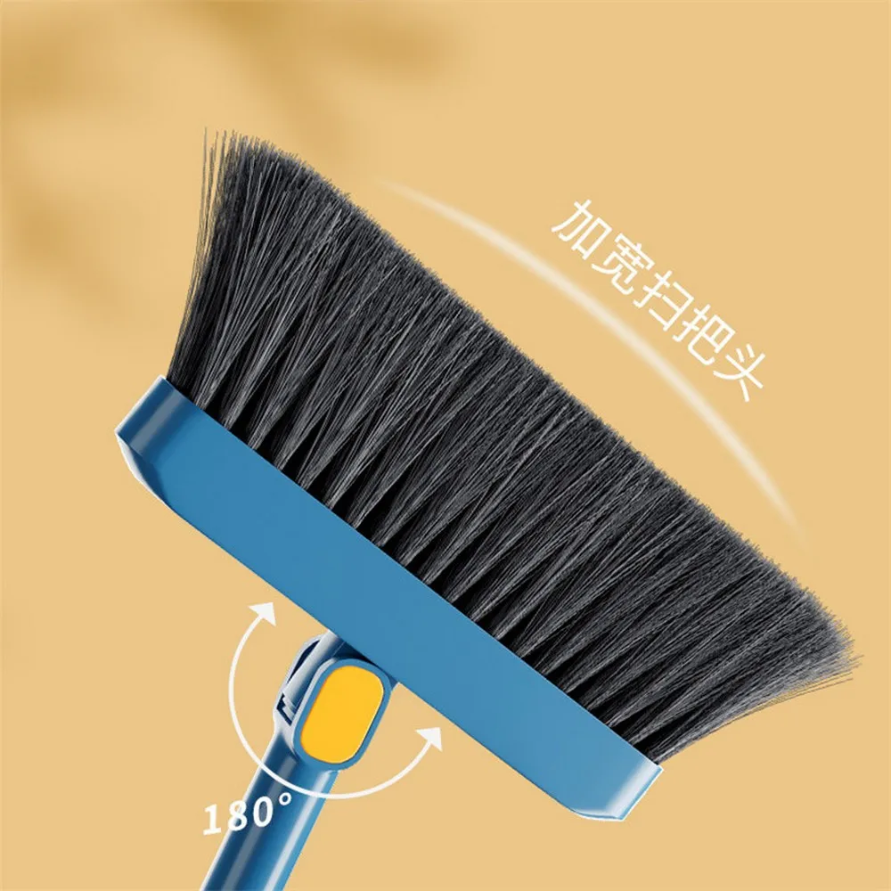 Brooms Sets Folding Dustpan Cleaning Tools Squeeze Courtyard Toliet Floor Wiper Garbage Collector Soft Hair Dust Sweeper Gadgets