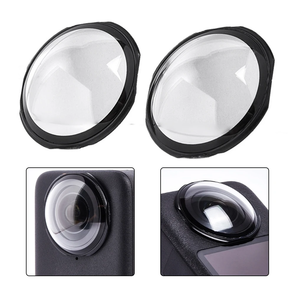 

2 шт., защита объектива камеры, ПК, прозрачный водонепроницаемый защитный чехол для DJI, аксессуары для панорамной камеры OSMO 360