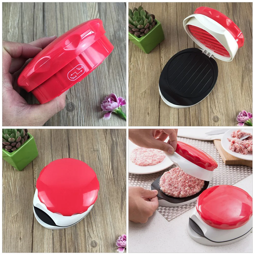

Kitchen Burger Patty Marker Press Handheld Meat Minimalist Design Sturdy Practical Easy Maintain Burger Press