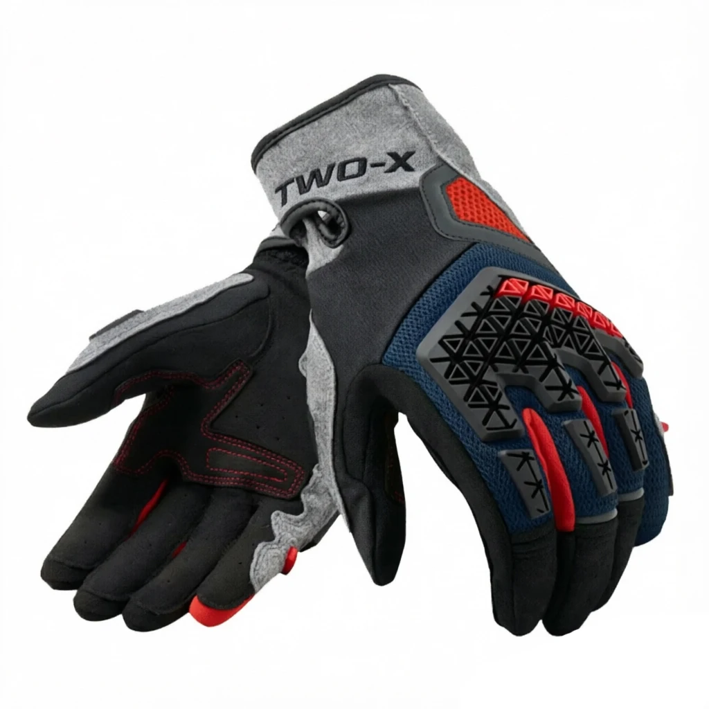 

NEW Mangrove Men's Motorcycle Riding Textile Genuine Leather Motorbike Racing Touch Screen Gloves Sizes M-XXL