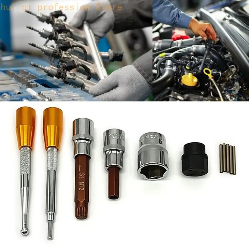 Metallhülsen- und Stangen-Serviceset für die Demontage von Common-Rail-Düsen, Werkstattwartung, Reparatur und Entfernung von – Detail 10