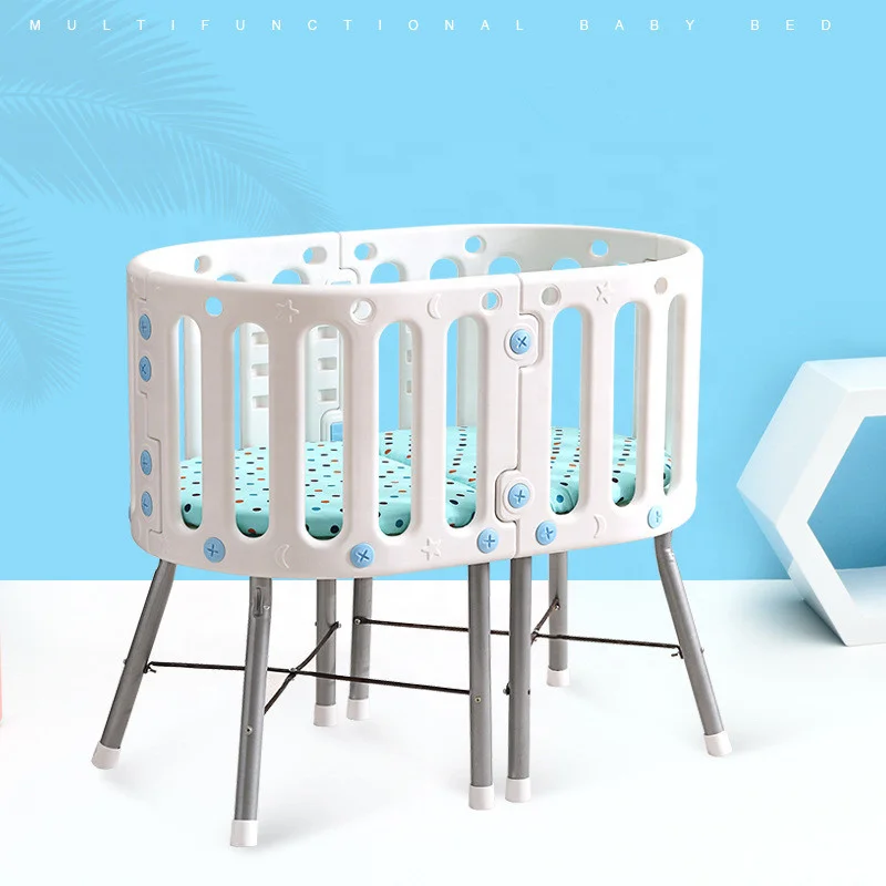 OEM Baby Cribs Baby Cradle Circular Bed Round Oval Crib