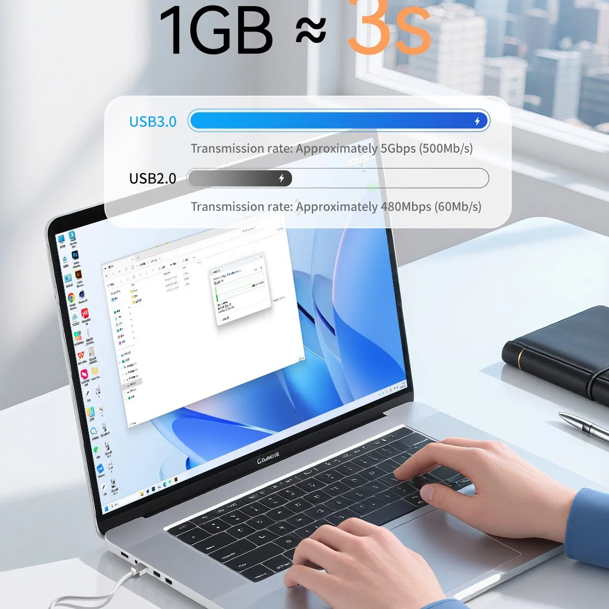 Extension intelligente AI, station d'accueil multi-interface USB 3.0 pour ordinateur portable, multilingue