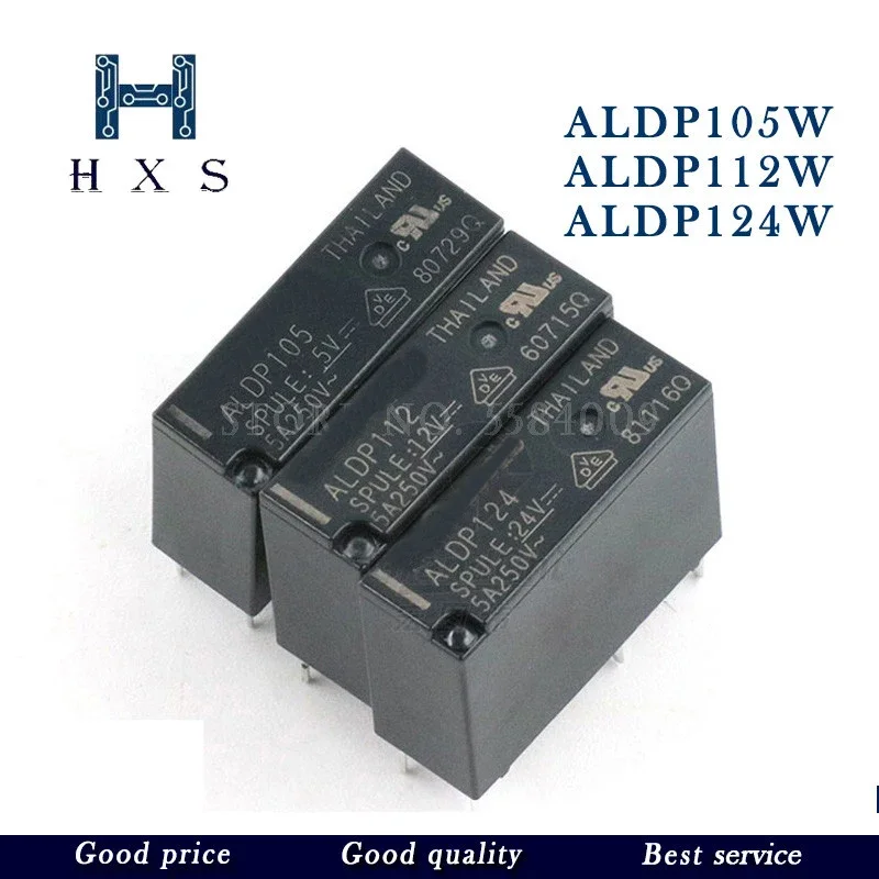 

5PCS Relay ALDP105 ALDP112 ALDP124 ALDP105W ALDP112W ALDP124W 5V 12V 24V 5A 250V DIP4 New and original