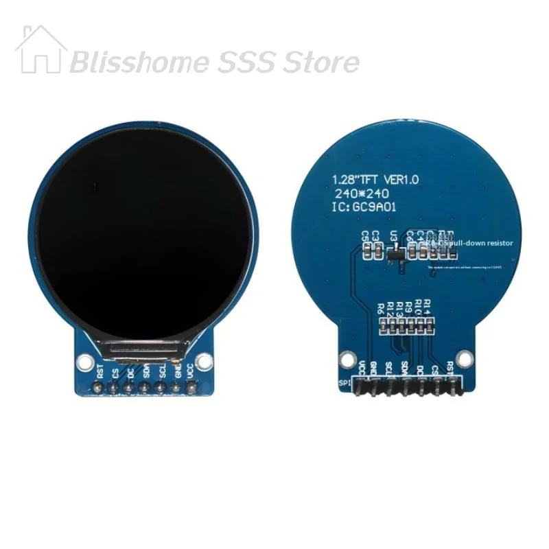 【S】TFT Display 1.28 Inch TFT LCD Display Module Round RGB 240*240 GC9A01 Driver 4 Wire SPI Interface 240x240 PCB For