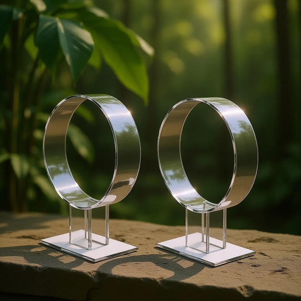 

2Pcs Transparent Acrylic Headband Holder Rack Space Saving Hair Accessories Stand for Hair Hoops Collection Display Organization