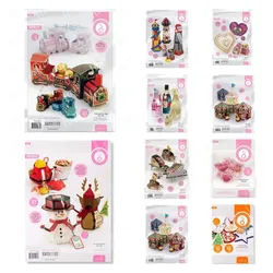 Festive Tags Christmas Dies Santa & Friends Cutting Dies Box DIY Scrapbooking Album Paper Card Embossed Template Stencil Mold
