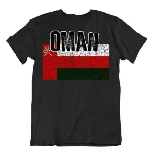 Flagge T-Shirt Oman Mode Country Andenken Geschenk Pride Logo