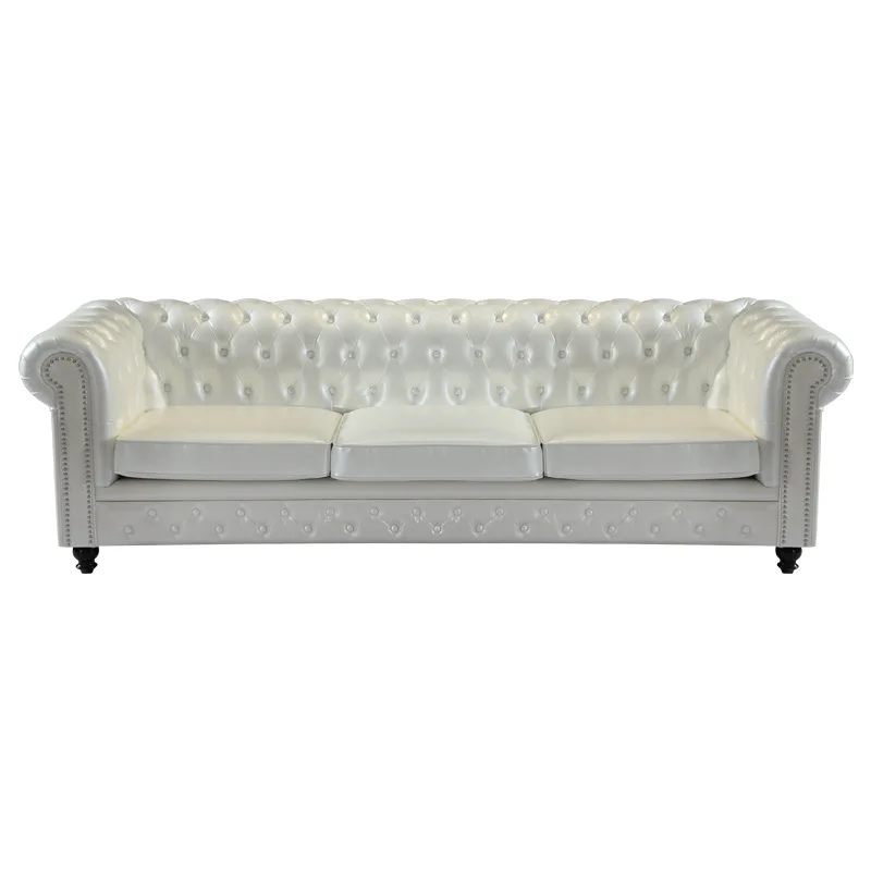 

Light luxury leather sofa living room club cafe hotel bar clothing store designer furniture