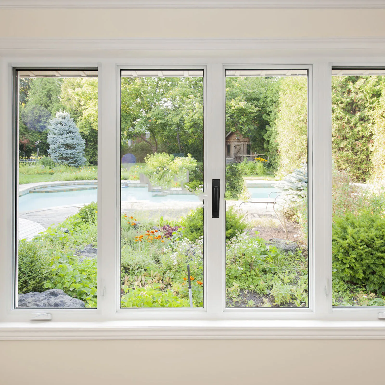 

Door Handle Pull Aluminum Alloy Barn Door Handle For Sliding Closet Garage Gate Wardrobe Cabinet Shed Outdoor Garden Metal