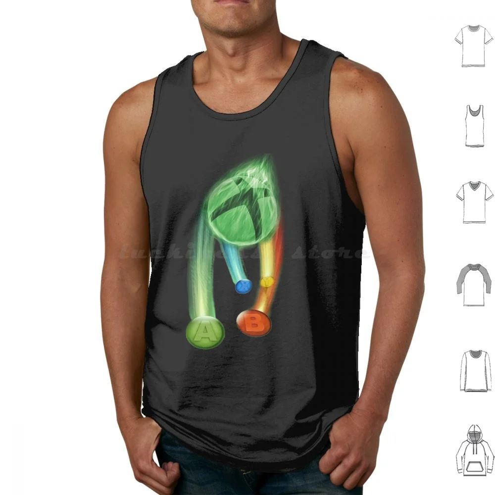 Meteor Tank Tops Vest Sleeveless Green Video Game Gaming Series X Series S One