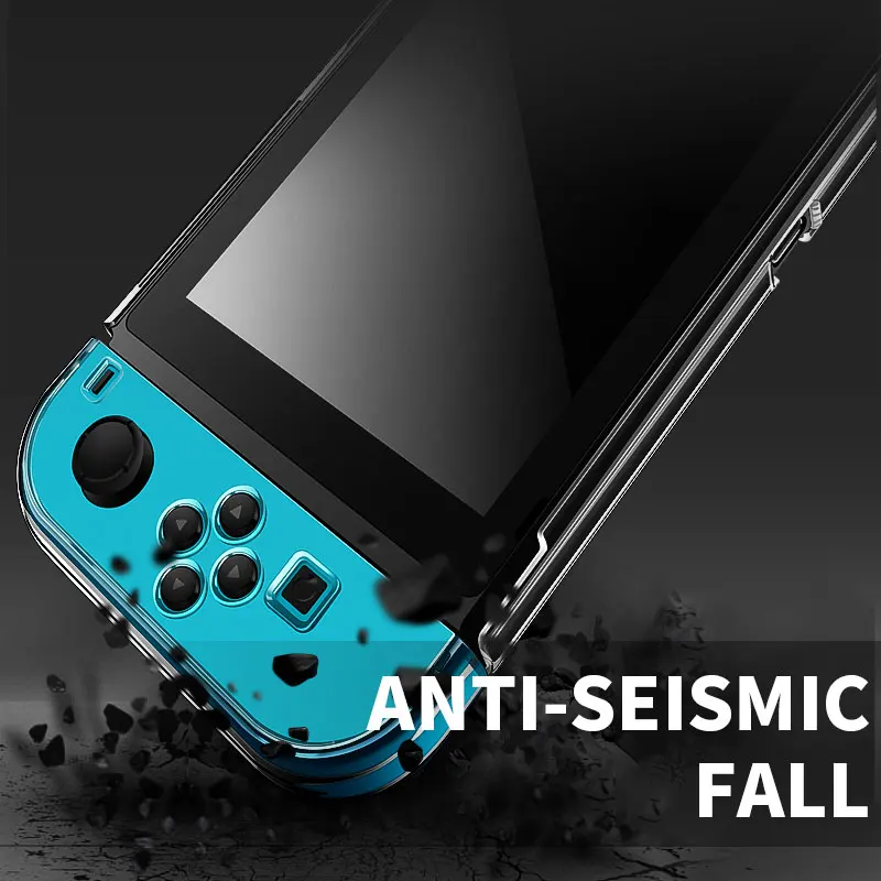 Hard PC Protection Cover For Nintend Switch NS NX Case Transparent Crystal Shell Console Controller Accessories With Stand Cases