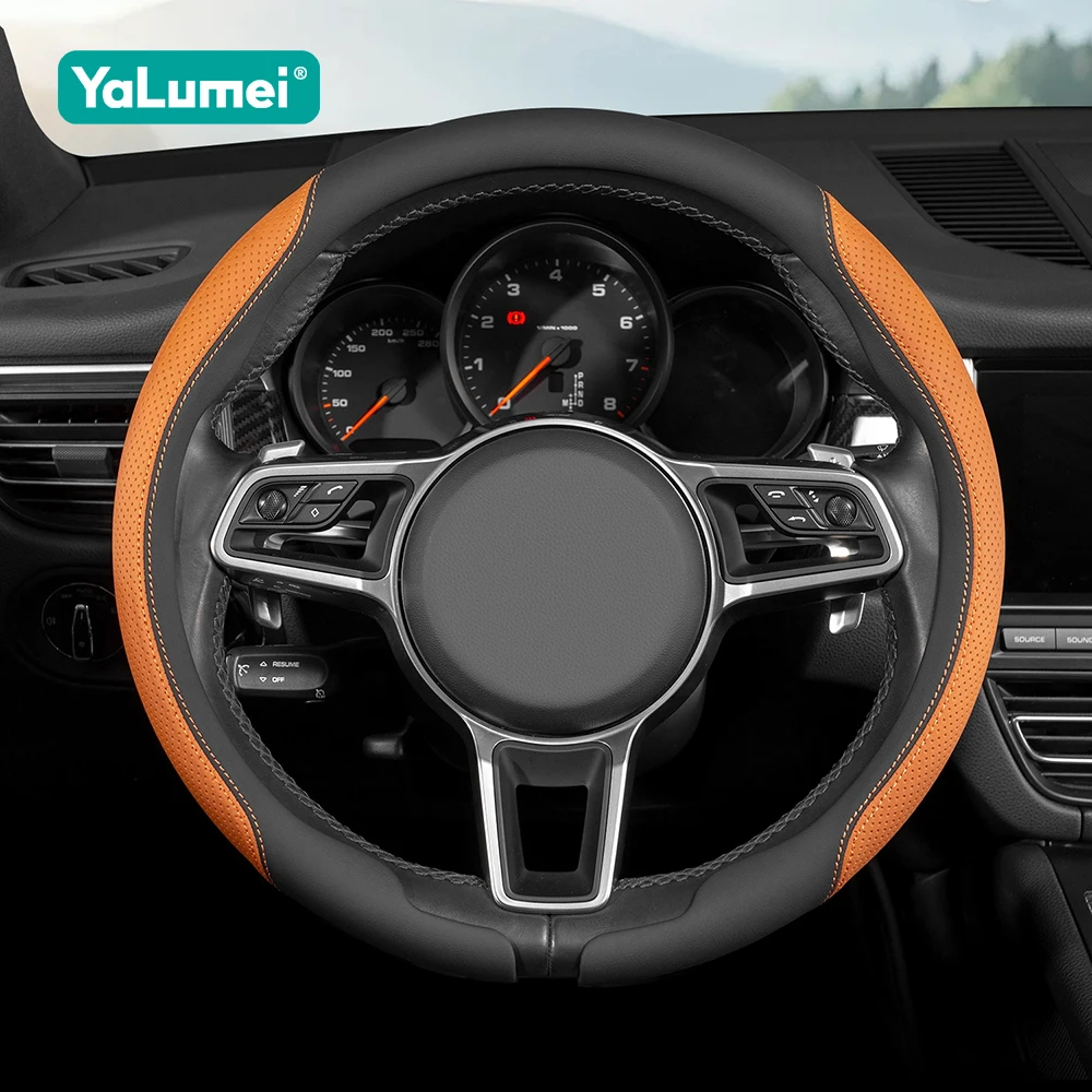For Mazda 3 BP Axela CX-30 CX-50 CX-60 CX-90 MX30 2019-2022 2023 2024 2025 2026 Car Breathable Punching Steering Wheel Cover