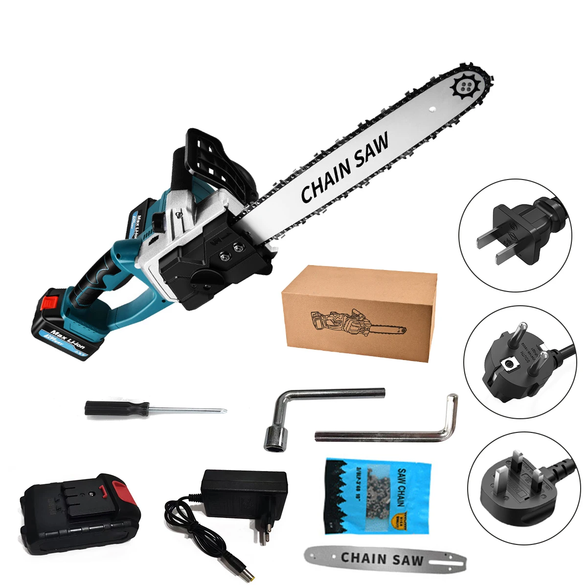 

16 inch handheld brushless rechargeable lithium battery powered hand held battery operated chainsaw cordless