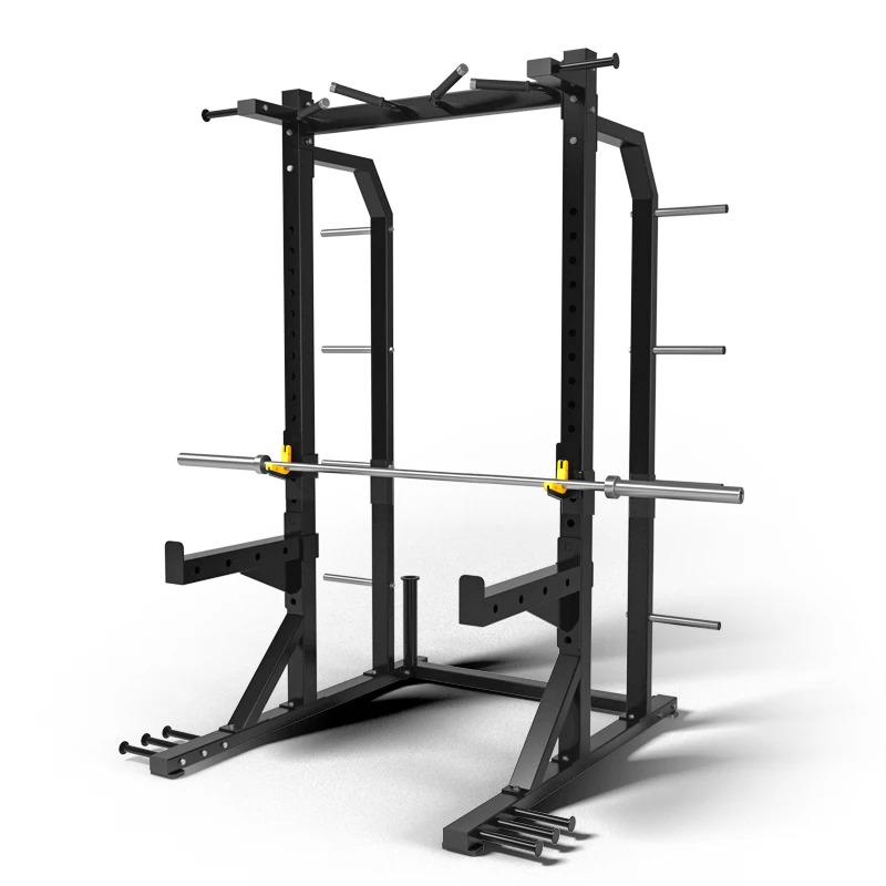 

Multi-Station Weight Lifting Rack Manufacturer Club-Grade Steel Frame Commercial Gym Squat Rack for Gym Fitness Center
