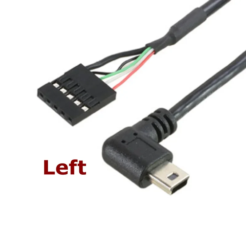 0.5 متر USB صغير الذكور والإناث لوحة مقابس جبل إلى 2.54 مللي متر تباعد 5 دبوس أنثى USB قذيفة PCB اللوحة الأم دوبونت كابل