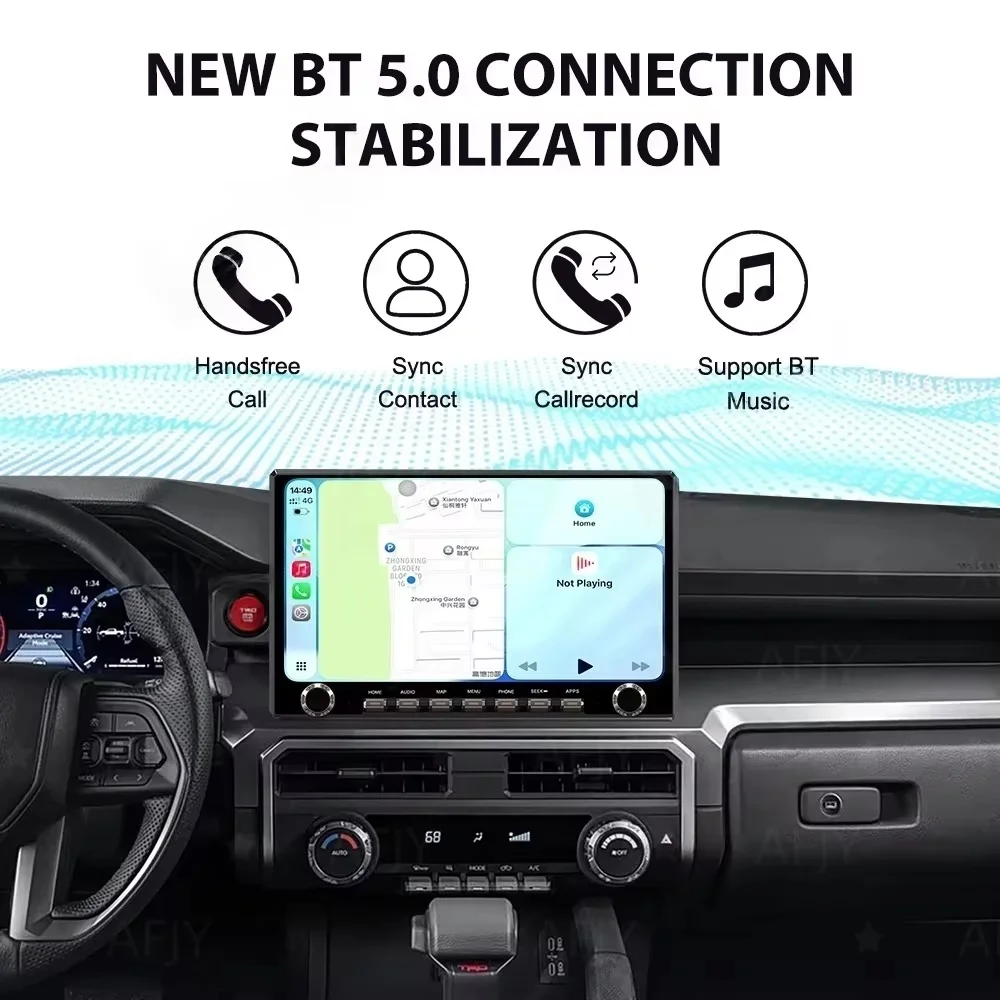 14.6 Inch Screen Android 14 For Toyota Tacoma/4Runner 2024-2026 Auto Radio Car GPS Player Navigation Head Unit Multimedia Stereo