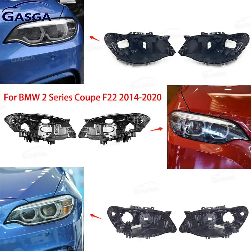 

For BMW 2 Series Coupe F22 2014-2020 Car Headlight Base Headlamp House Box Replacement Front Lamp Holder Back Support