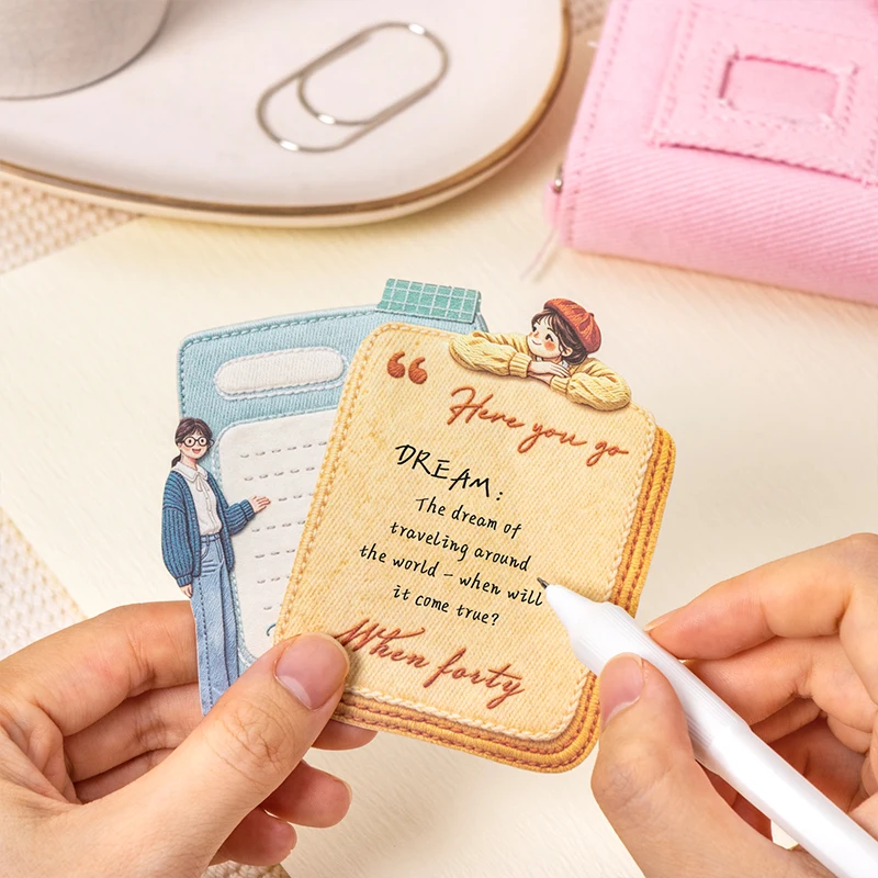 JIANQI 12 pcs Reading Topic Writable material Decorative sticker Diary Album Scrapbooking material Junk Journal Supplies